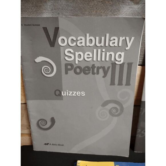 A Beka Language Series Vocabulary Spelling Poetry III Quiz Books, Teacher Key - Picture 3 of 4